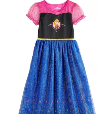 Girls Disney Frozen Anna Casual Ruffle Sleeves Gown Size - 6 NWT - Image 1 of 4