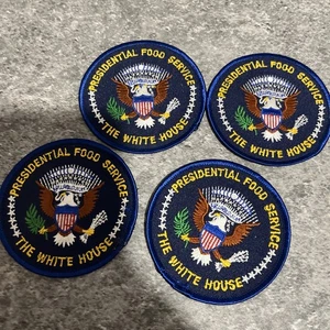 Lot Of 4 PRESIDENTIAL Food Service The White House PATCH 3.5INCHES DIAMETER - Picture 1 of 4