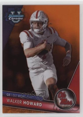 2023 Bowman U Chrome Orange Refractor 15/25 Walker Howard #78 - Image 1 of 3