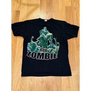 Vintage Rob Zombie Graphic Band T Shirt Men Large 2009 Anvil Double Spookshow - Picture 1 of 5