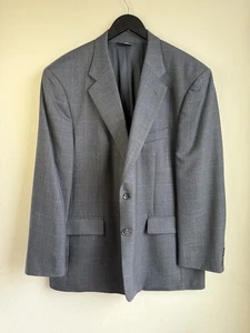 Brooks Brothers 346 Herren 46R Grau Wolle Blazer Sport Mantel Jacke Hahnentritt - Bild 1 von 13