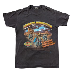 RARE Vintage 1987 Harley-Davidson Holubek Make Dust or Eat Dust Denver Shirt USA - Picture 1 of 8