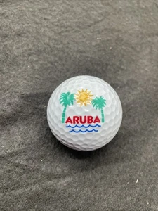 RARE Collectors Logo Golf Ball SPALDING 1 ARUBA - Picture 1 of 3
