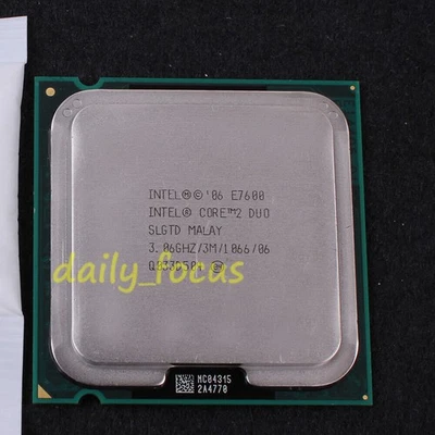 Intel Core 2 Duo E7600 SLGTD SLGTN 3.06 GHz AT80571PH0833ML CPU LGA 775 1066 MHz - Image 1 of 2