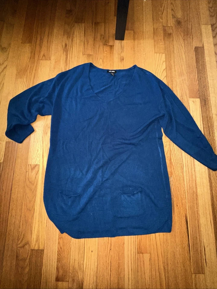 Spring Mercer Women’s Long Sleeve Blue Shirt Size 1X Slightly Used - Image 1 of 3
