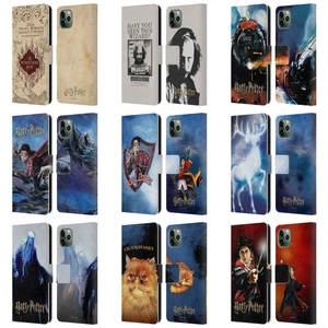 HARRY POTTER PRISONER OF AZKABAN II LEATHER BOOK CASE FOR APPLE iPHONE PHONES - Picture 1 of 15