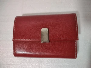 Liz Claiborne Accessories wallet 600 red Tri Fold Granny Smith - Picture 1 of 4