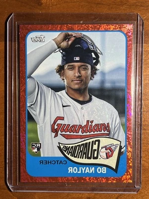 2023 Topps Archives 1965 Topps Inverted *RedHot Foil /50* Bo Naylor Guardians RC - Image 1 of 4