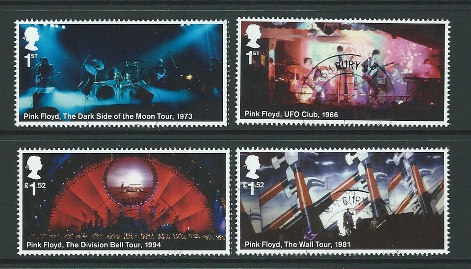 GREAT BRITAIN 2016 MUSIC GIANTS - PINK FLOYD SET 4 EX. PARTITURA MINIATURA FINA USADA Foto 1 de 1