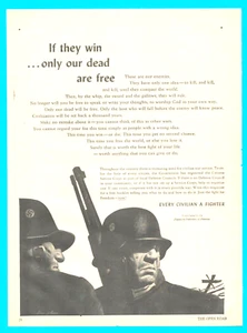 1943 DEUTSCHE SOLDATEN Druckanzeige Bürgerdienstkorps Freiheitskampf Verteidigung - Bild 1 von 3