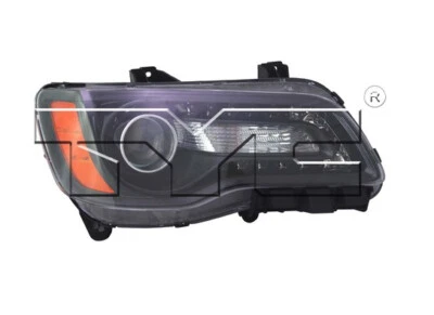 TYC NSF Right Side Black Halogen Headlight Lamp for Chrysler 300 2012-2014 - Image 1 of 3