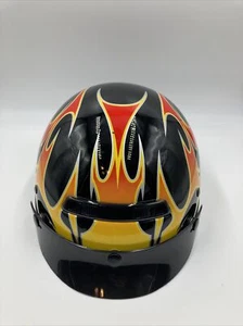 Alto Open Face Half Helmet Black Medium Motorcycle Street Riding - Picture 1 of 15