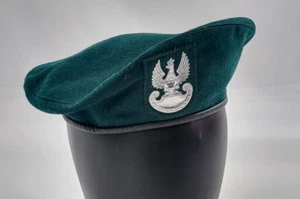 Polish Army Military Beret Green with Patch Size 57 NEW with tag 2013 - Picture 1 of 5