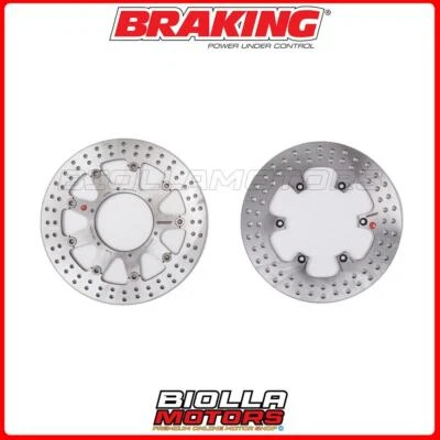 KIT DISCHI FRENO BRAKING BMW F 650 CS 650 2007 -  ANTERIORE + POSTERIORE [FLOTTA Foto 1 de 4
