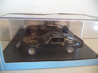 NEO 47350 Pontiac Firebird TransAm Car Black  1/43 Scale in case - Image 1 of 4