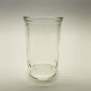 Vintage 3,5" sfera di vetro fascia diamantata succo barattolo gelatina 6 oz vetro pressato - Foto 1 di 5