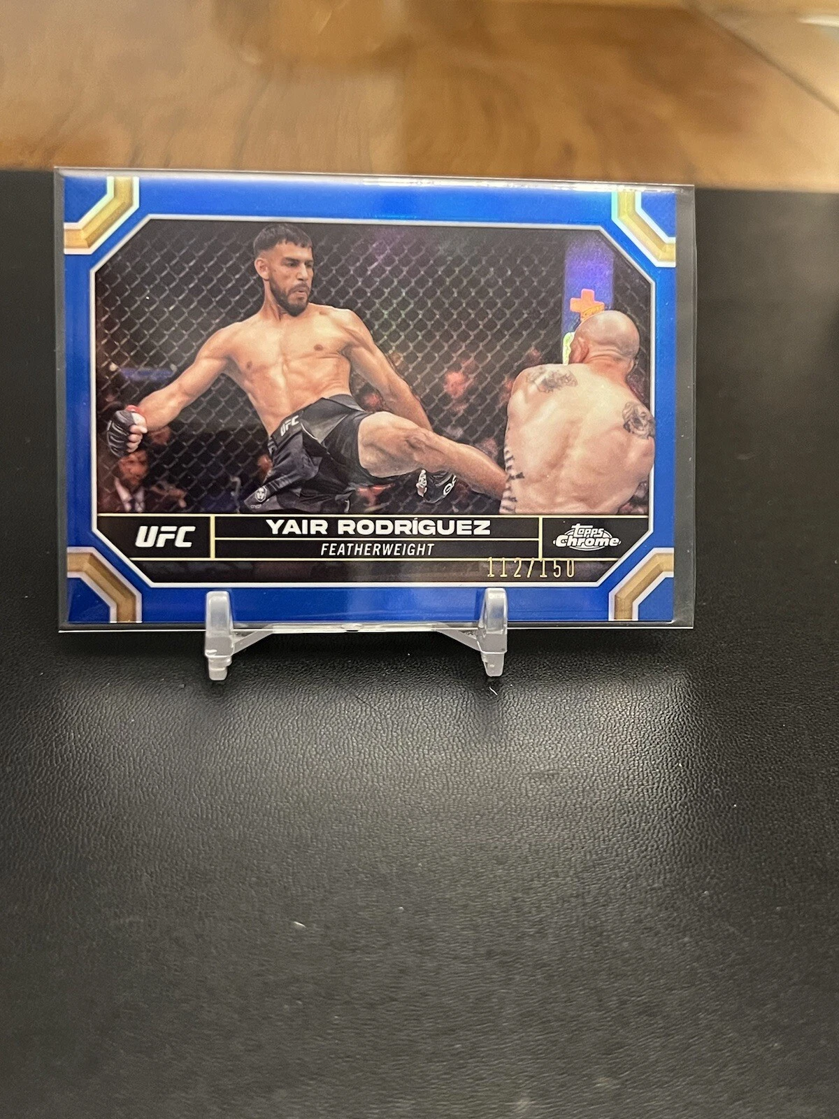 Yair Rodriguez 2024 Topps Chrome UFC Blue /150 SP Featherweight
