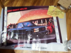 CHEVROLET--Händlerposter des 454 Pick-ups--HÄNDLERARTIKEL - Bild 1 von 2