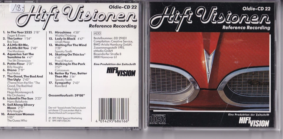 V.A. - Hifi Visionen Best Of Oldies - (Zager & Evans, Box Tops..) CD Hifi Vision - Bild 1 von 1
