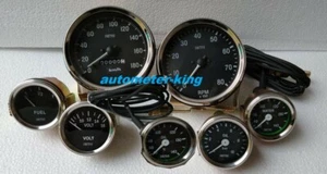 Smiths Kit 52mm Oil Temp Oil Bar Fuel Volt Gauge Kph 100 mm Speedo Tacho - Picture 1 of 2