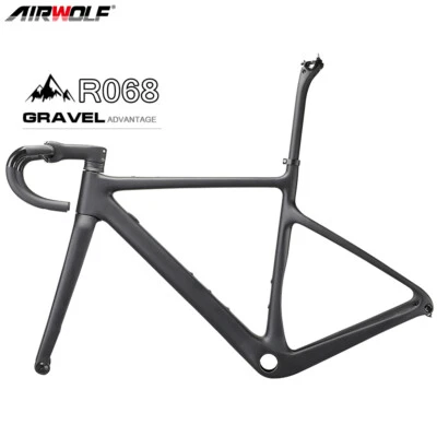 Bicicleta AIRWOLF T1100 quadro de cascalho de carbono resistência rodoviária 700*40c - Imagem 1 de 4
