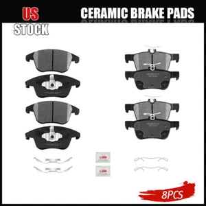 Front & Rear Ceramic Brake Pads For 2013-2016 Lincoln MKZ 2013-2019 Ford Fusion - Picture 1 of 6