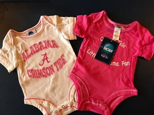 Alabama Crimson Tide Football Set of 2 Bodysuit Baby set - Picture 1 of 2