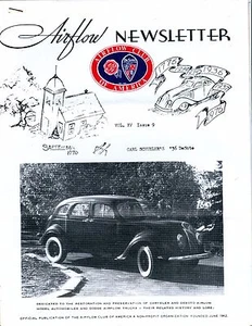 Airflow Newsletter September 1976 1936 De Soto EX No ML 030917nonjhe - Picture 1 of 1