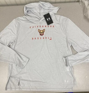 EL PASO CHIHUAHUAS Women's Under Armour Long Sleeve Hooded Tee Shirt Medium NWT - Picture 1 of 4
