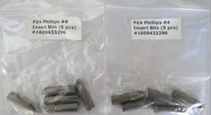 Bosch 1609433296 #4 x 1" x 5/16" Screw Bits 2-5Pks. USA - Picture 1 of 1