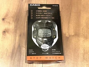 CASIO Stopwatch HS-80TW-1JH 5 ATM Water Resistant Black Battery CR2032 x 1 - Picture 1 of 12