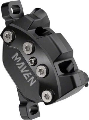 SRAM Maven Silver Disc Brake Caliper Assembly - Front/Rear, Post Mount, 4-Piston - Image 1 of 2