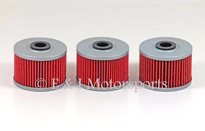 Honda 450 Foreman ES 2002 2003 2004 4X4 TRX450FE filtros de aceite HiFlo - paquete de 3 Foto 1 de 4