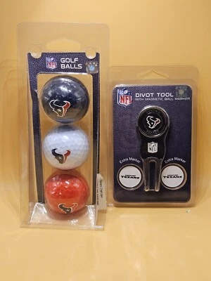 Houston Texans Gift Pack For Golfers With Logo Balls And Divot Tool - Image 1 of 3