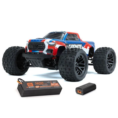 ARRMA ARA2102T1 1/18 GRANITE GROM 4X4 Monster Truck RTR Blue w/Battery & Charger - Image 1 of 4