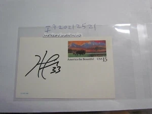 Hersey Hawkins signed Postcard - Picture 1 of 2