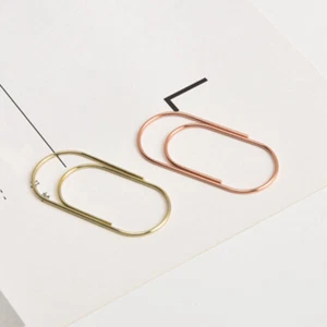 20Pcs 50x23mm Large Size Paper Clip Metal Wide Office Huge Paperclip Binder - Picture 1 of 7