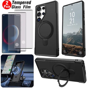 Für Samsung Galaxy S25 Plus / Ultra Ring Halter Hülle Slim Cover / Displayschutz - Bild 1 von 18