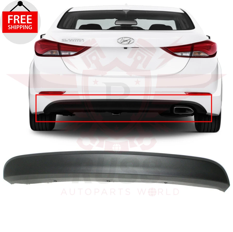 New Rear Bumper Lower Valance Panel For 2014 2015 2016 HYUNDAI ELANTRA HY1195103 Foto 1 de 4
