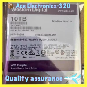 New Western Digital Purple WD102PURX 10TB SATA 7.2K 6Gb/s 3.5" Surveillance Hdd - Picture 1 of 5