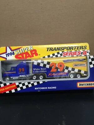 1:87 Matchbox Transporters 1994 #29 White Rose Collectibles Phil Parsons Foto 1 de 3