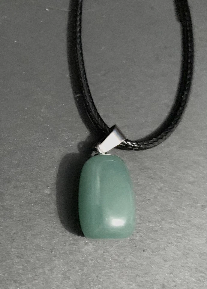 Grüner Aventurin Anhänger Halskette Geschenk - Bild 1 von 1