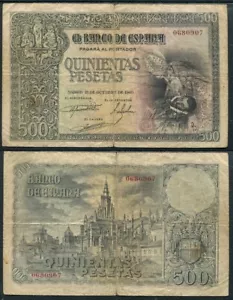España 500 pesetas. 1940 octubre BC/F - Bild 1 von 1