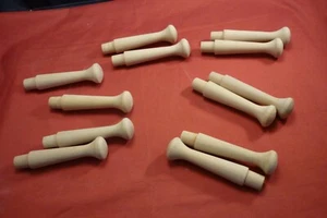 12 PCS. HARDWOOD SHAKER PEGS 3-1/2" SMOOTH WOOD NICE QUALITY BIRCH - Picture 1 of 6