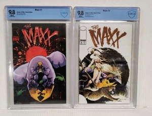 The Maxx Issues 1 & 2  (Image 1993), Sam Keith,Both CBCS 9.8 Near Mint / MINT - Picture 1 of 6