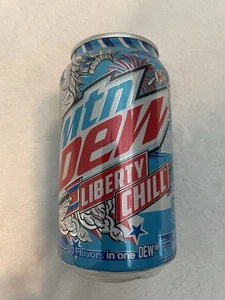 Mountain Dew Liberty Chill (50 Flavors) FULL NEW 12oz Can USA 2024 Limited Edt'n - Picture 1 of 4