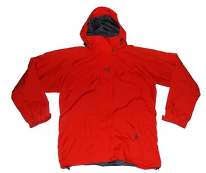 Helly Hansen Hombres Chaqueta Mediana Naranja Rojo Con Capucha Abrigo A Prueba de Viento EXTERIOR Inteligente - Imagen 1 de 5