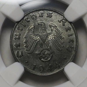 Germany 1944 B 1 Reichspfennig, KM#97 NGC MS64 - Picture 1 of 4