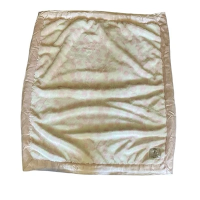 Little Giraffe Light Pink Chenille Baby Blanket Lovey Satin Trim Security 35x24 - Image 1 of 4