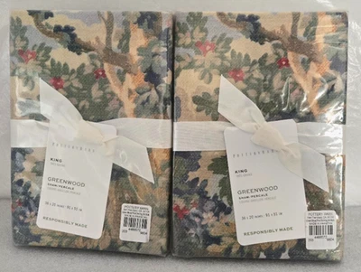 Pottery Barn King Greenwood Percale 2-Shams 36" x 20" Multicolor - Image 1 of 2